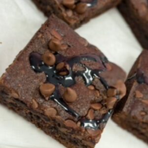 Dark chocolate brownie