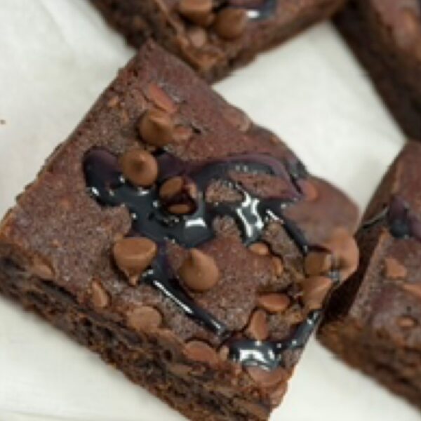 Dark chocolate brownie